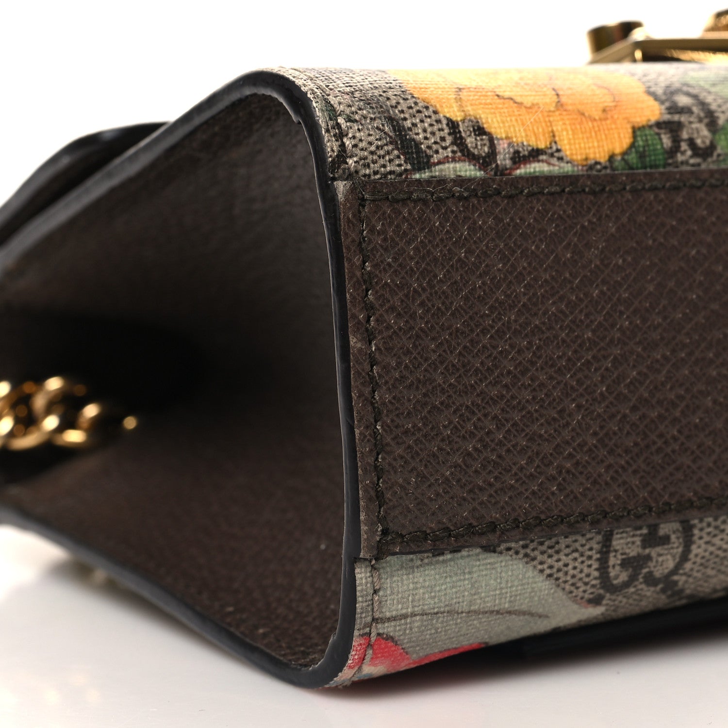 Gucci GG Supreme Monogram Tian Small Padlock Shoulder Bag Beige Multicolor New Acero 9 of 12