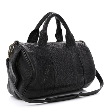 Alexander Wang Pebbled Lambskin Rockie Black Antique Brass Hardware 3 of 9