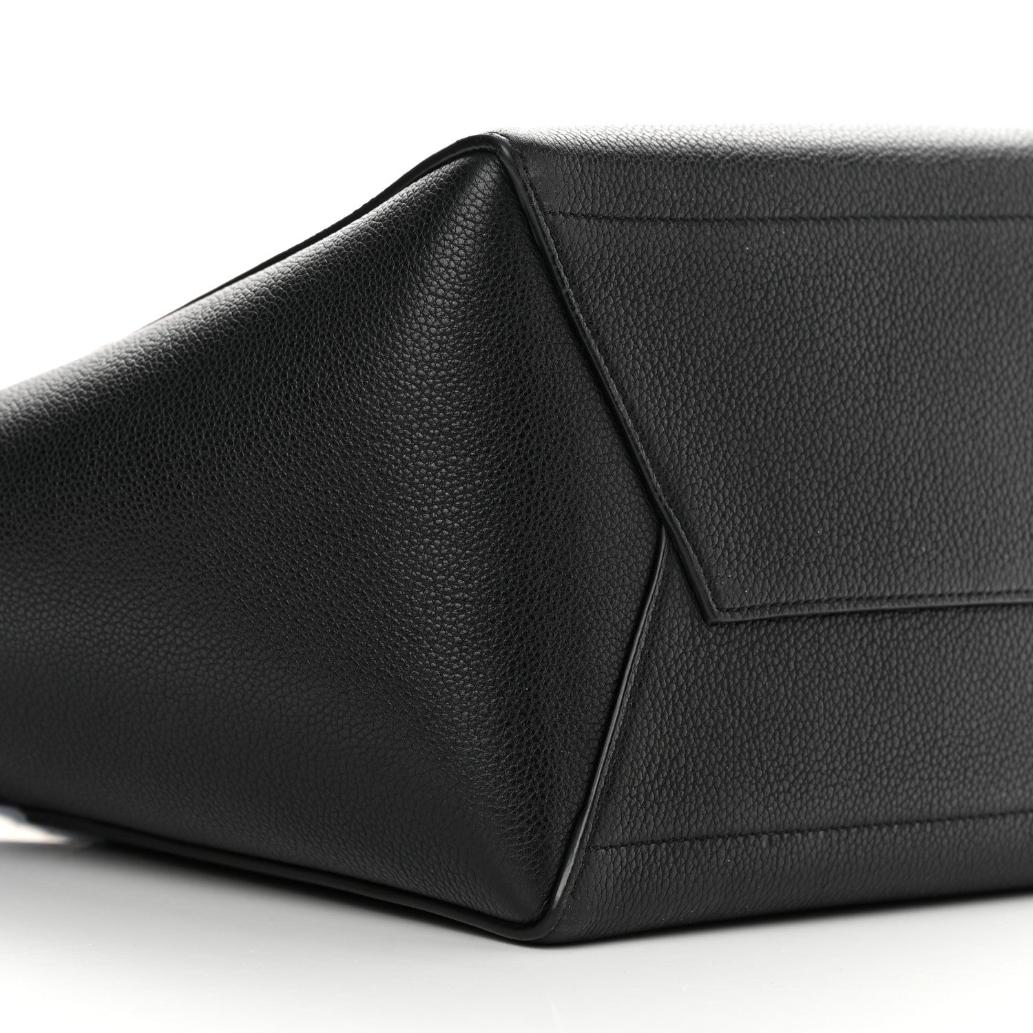 Celine Soft Grained Calfskin Sangle Bucket Bag Black 9 of 13