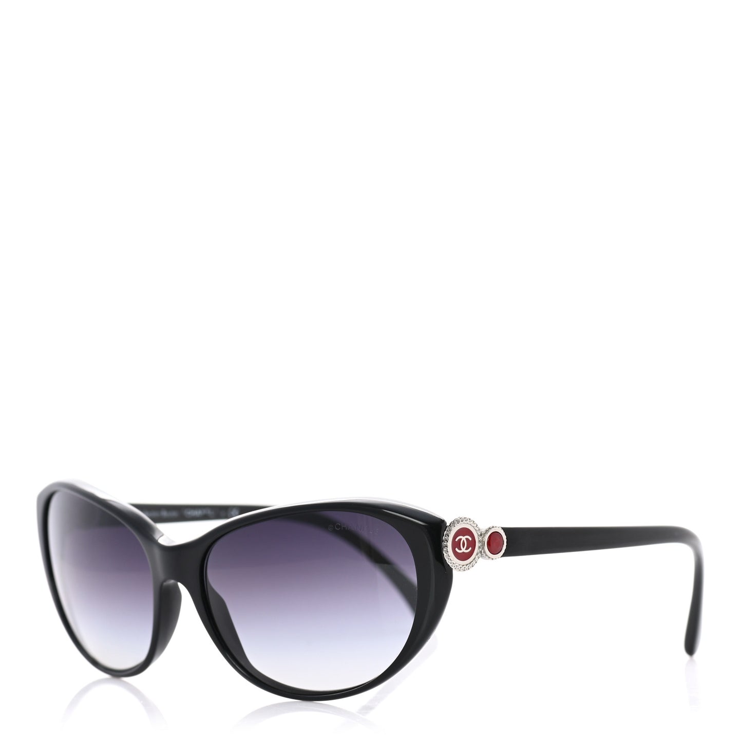 Acetate Collection Bouton Cat Eye Sunglasses 5190 Black