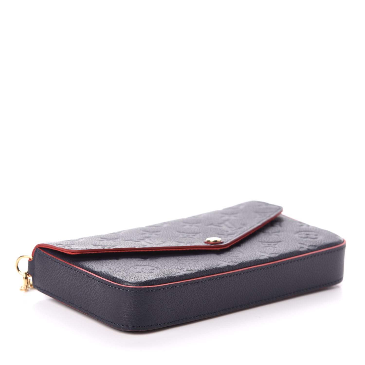 Louis Vuitton Empreinte Pochette Felicie Chain Wallet Marine Rouge 5 of 10