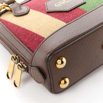 Gucci Canvas Marley Stripe 100 Centennial Music Mini 1955 Top Handle Bag Multicolor 8 of 10