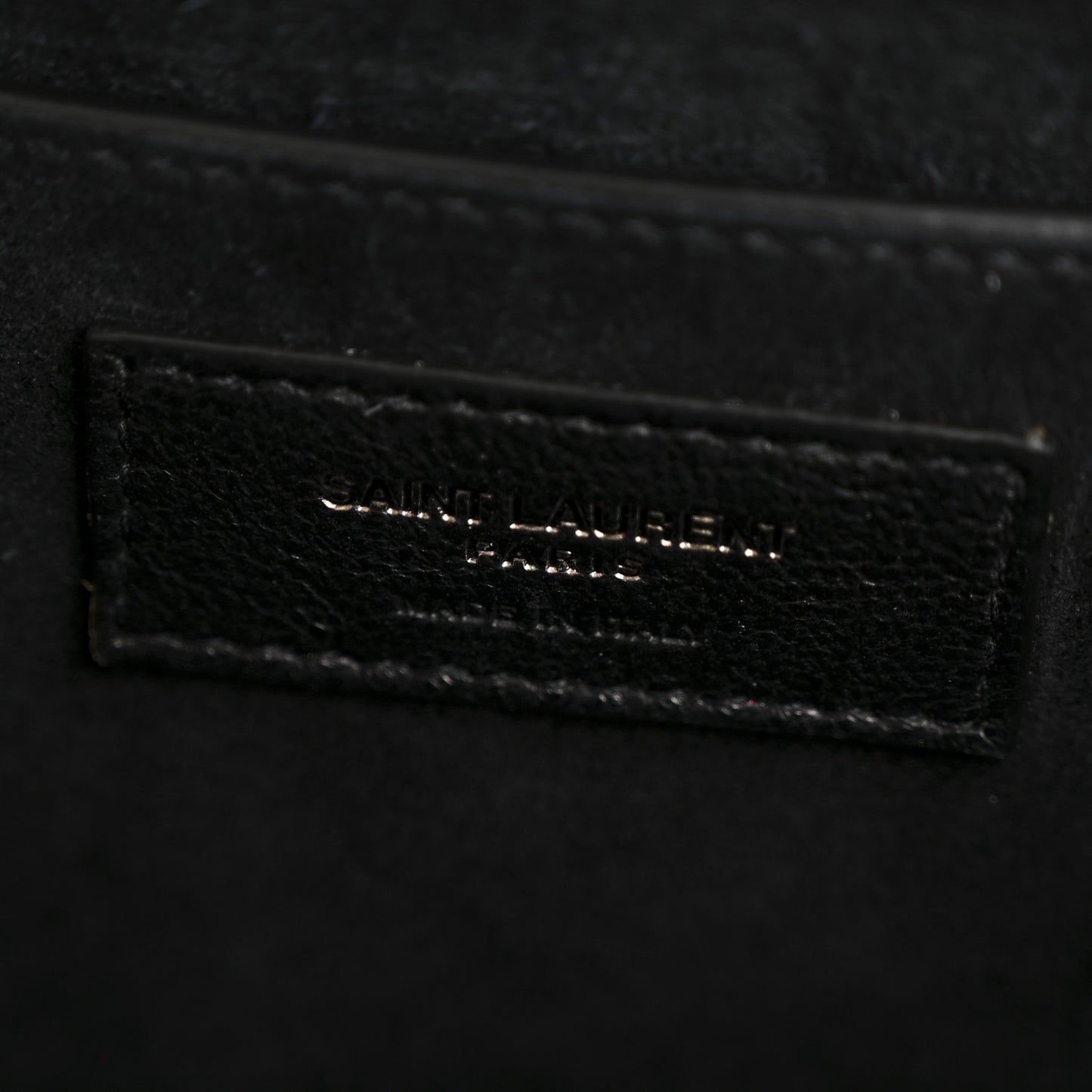 Metallic Grain De Poudre Medium Classic Monogram Kate Satchel Dark Lead