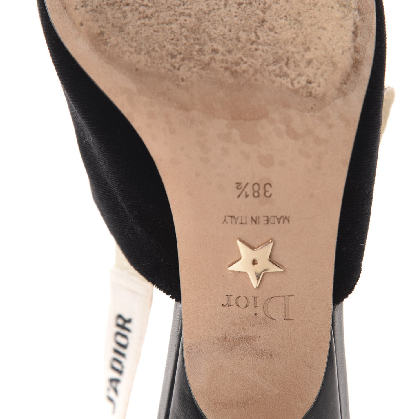 Velvet Ribbon J'Adoir Slingback 65mm Pumps 38.5 Black