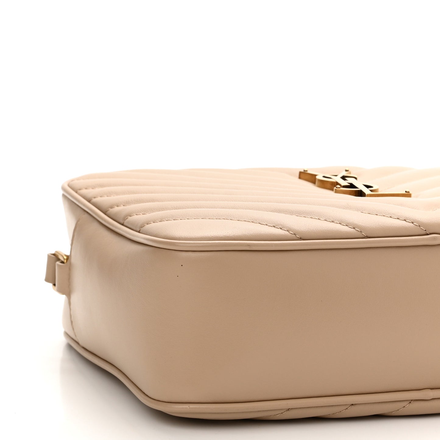 Calfskin Matelasse Monogram Lou Camera Bag Dark Beige