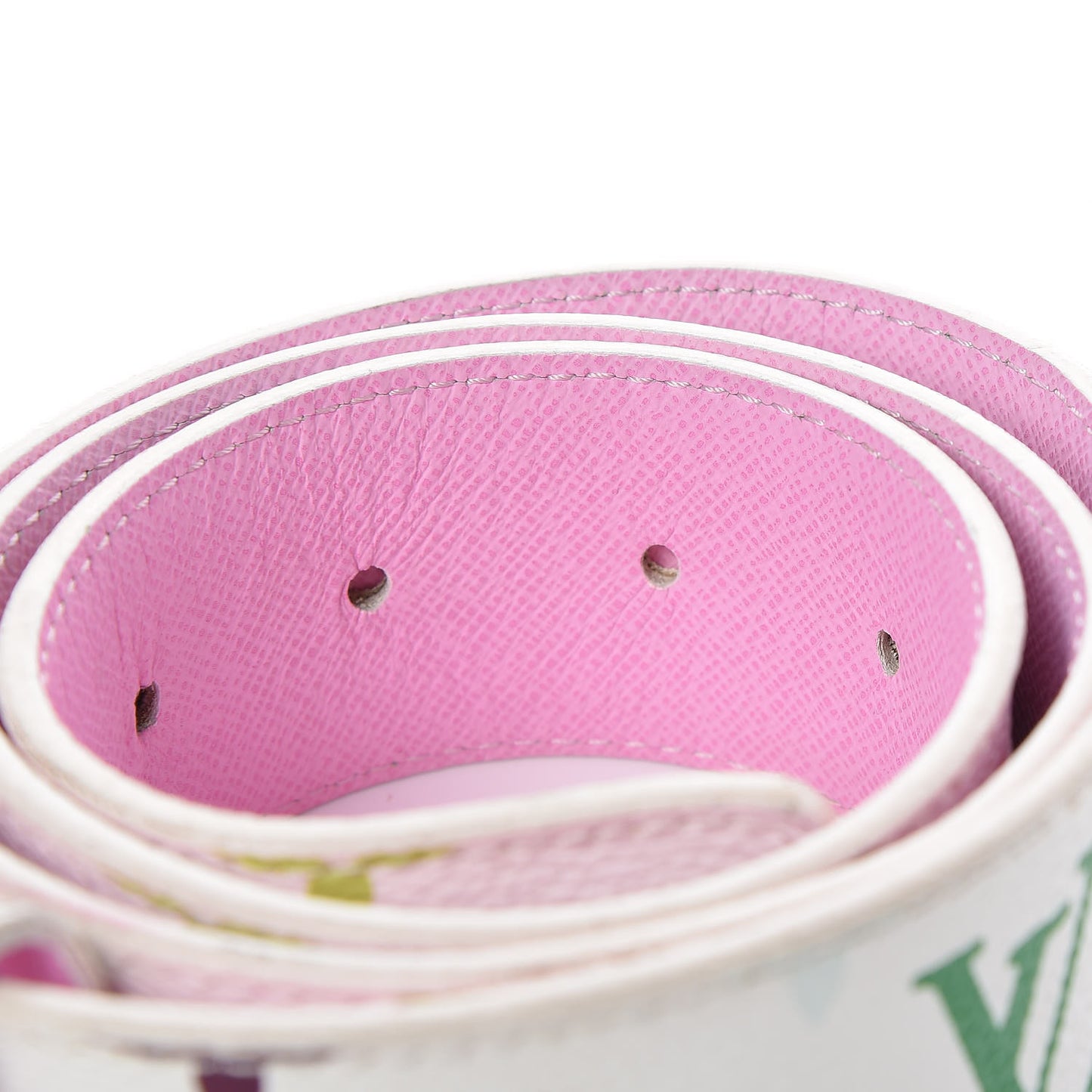 Monogram Multicolor Trunks and Bags Belt 80 32 White