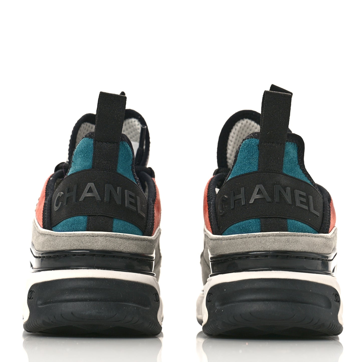 Fabric Suede CC Sneakers 36 White Light Grey Pink