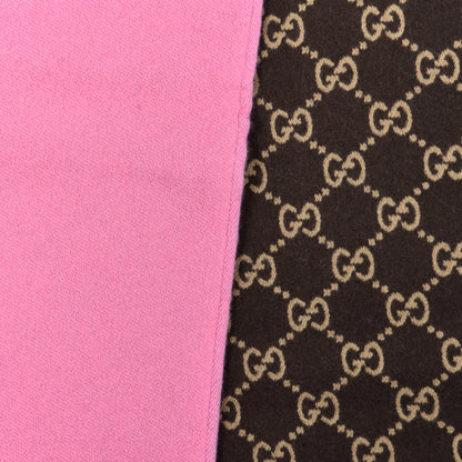 Gucci Wool Silk GG Monogram Ripon Simple Scarf Roseate 3 of 5