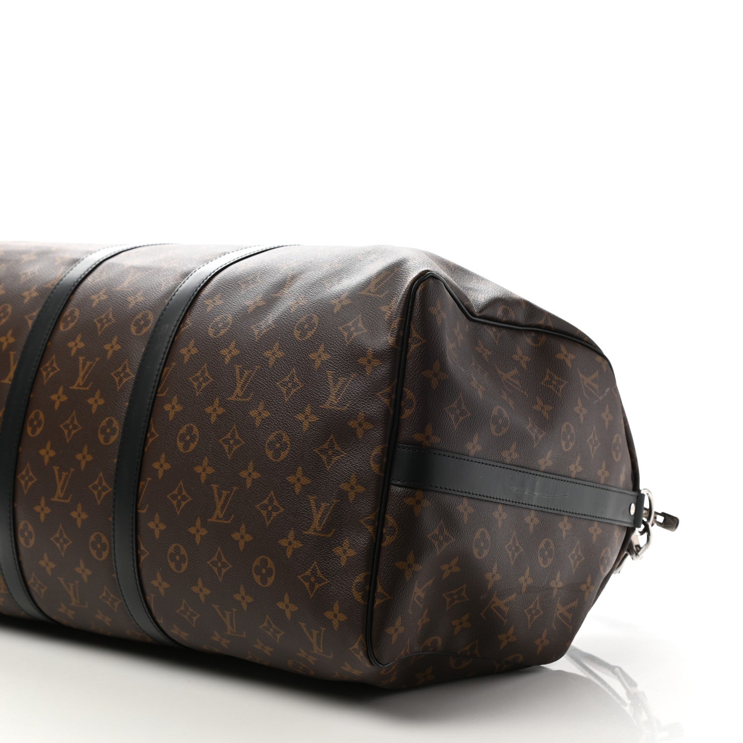 Louis Vuitton Monogram Macassar Keepall Bandouliere 55 9 of 13