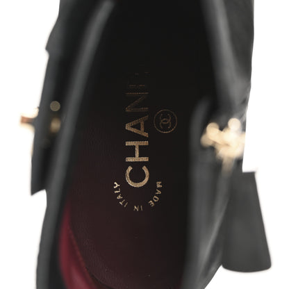 Chanel Suede Calfskin CC Turnlock Short Boots 39.5 Black 7 of 10