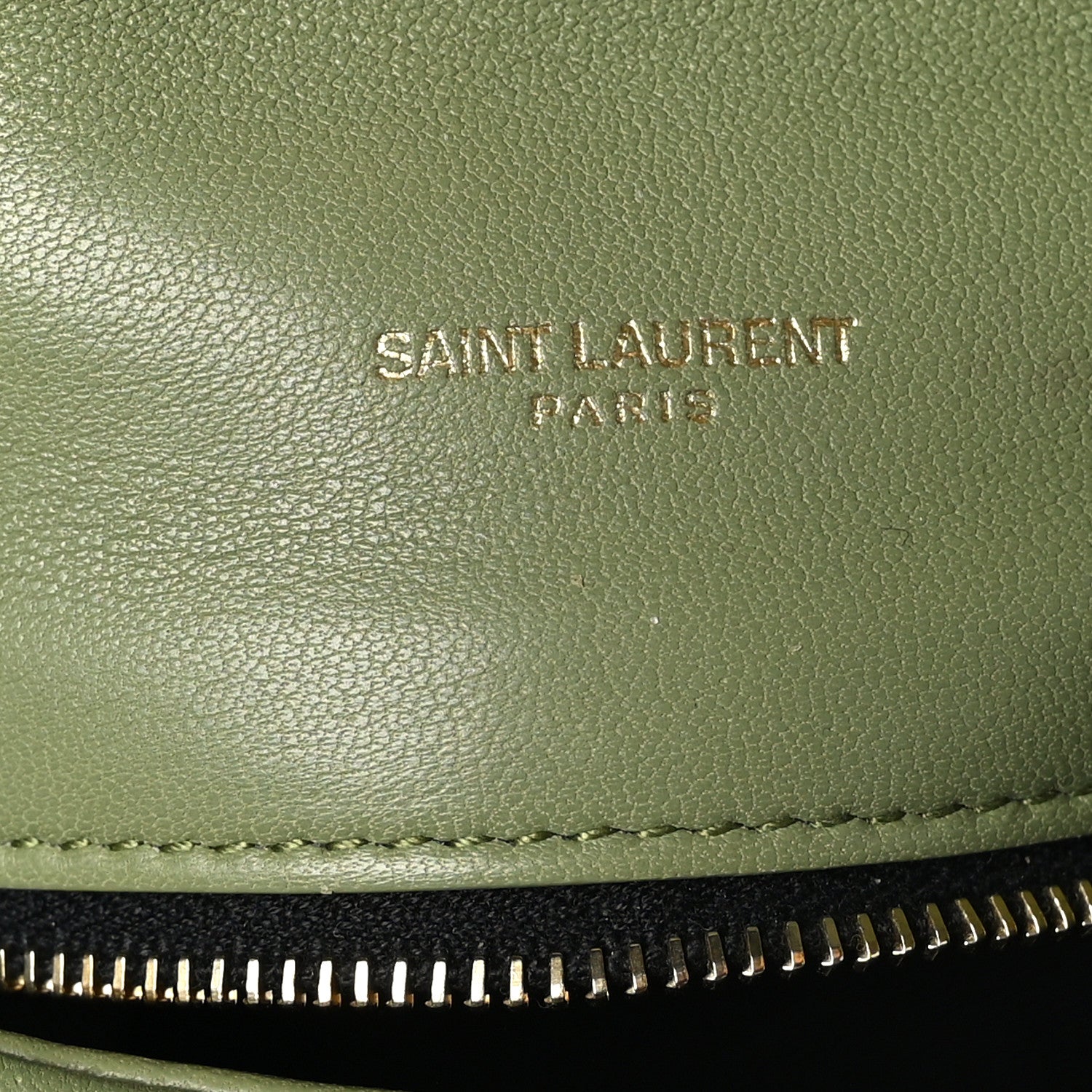 Saint Laurent Lambskin Quilted Toy Loulou Puffer Monogram Chain Satchel Light Pistache 7 of 10