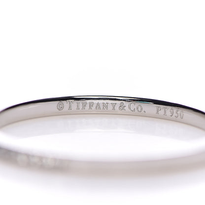 Tiffany Platinum Diamond Lucida Half Circle Wedding Band Ring 52 6 4 of 5