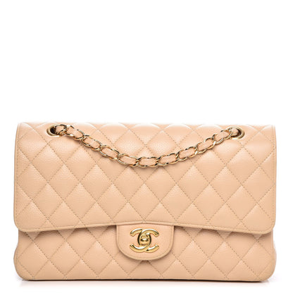 Chanel Caviar Quilted Medium Double Flap Beige Clair 1 of 9