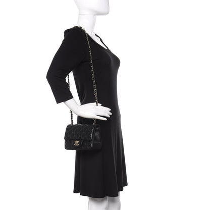 Chanel Lambskin Quilted Mini Square Flap Black 2 of 10