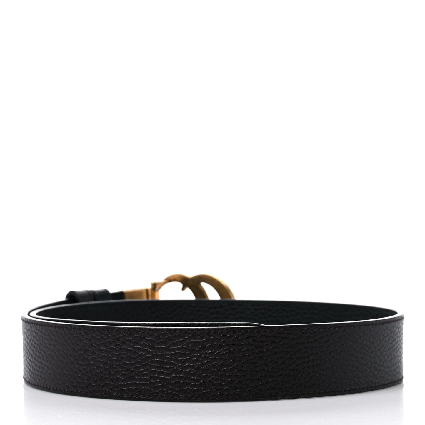 Calfskin Double G Reversible 37mm Belt 85 34 Black Cocoa