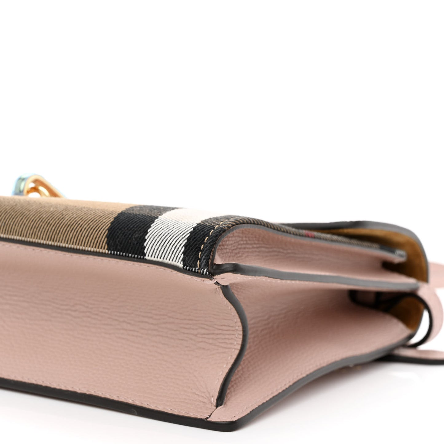 Derby Calfskin House Check Small Macken Crossbody Bag Pale Orchid