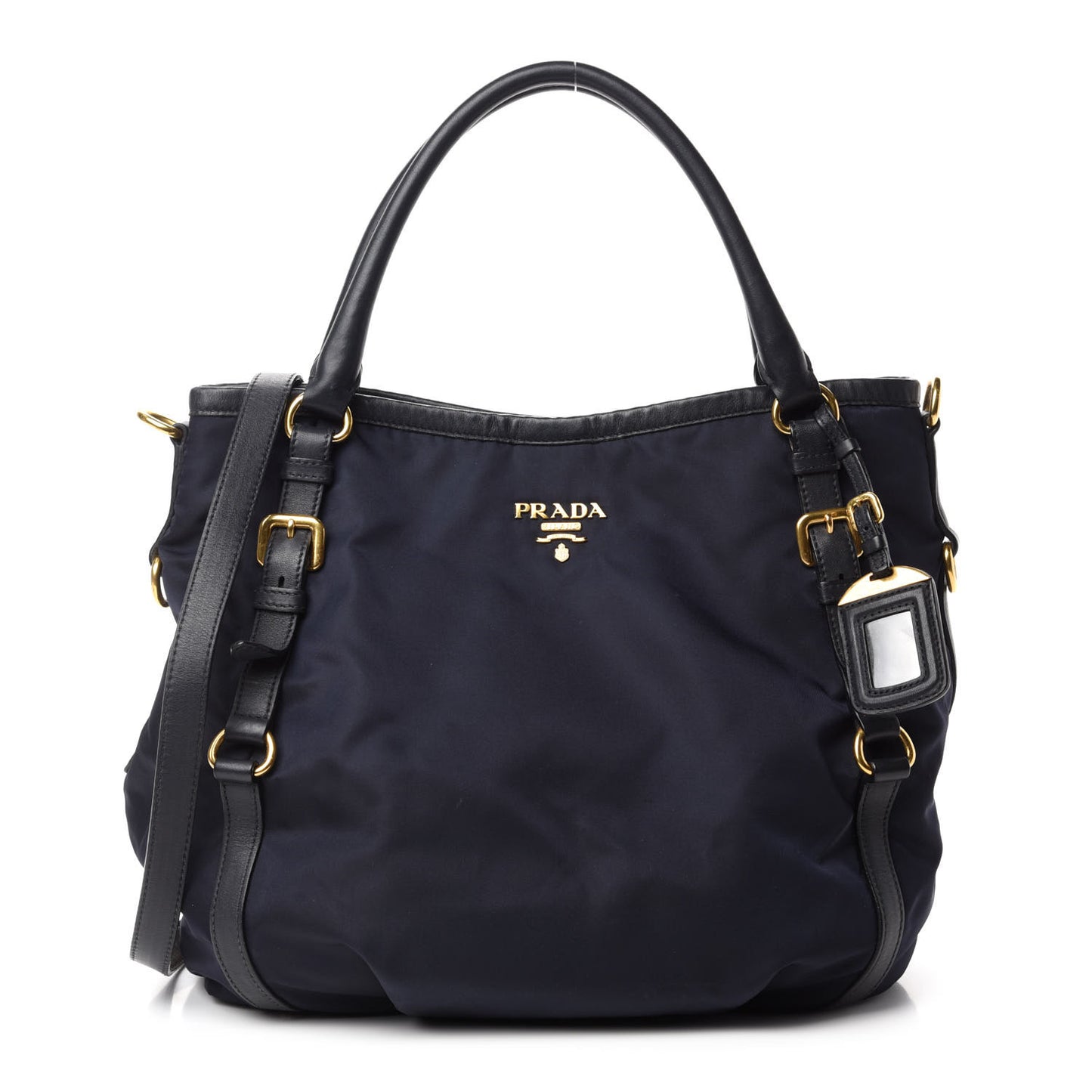 Tessuto Nylon Vitello Daino Tote Baltico