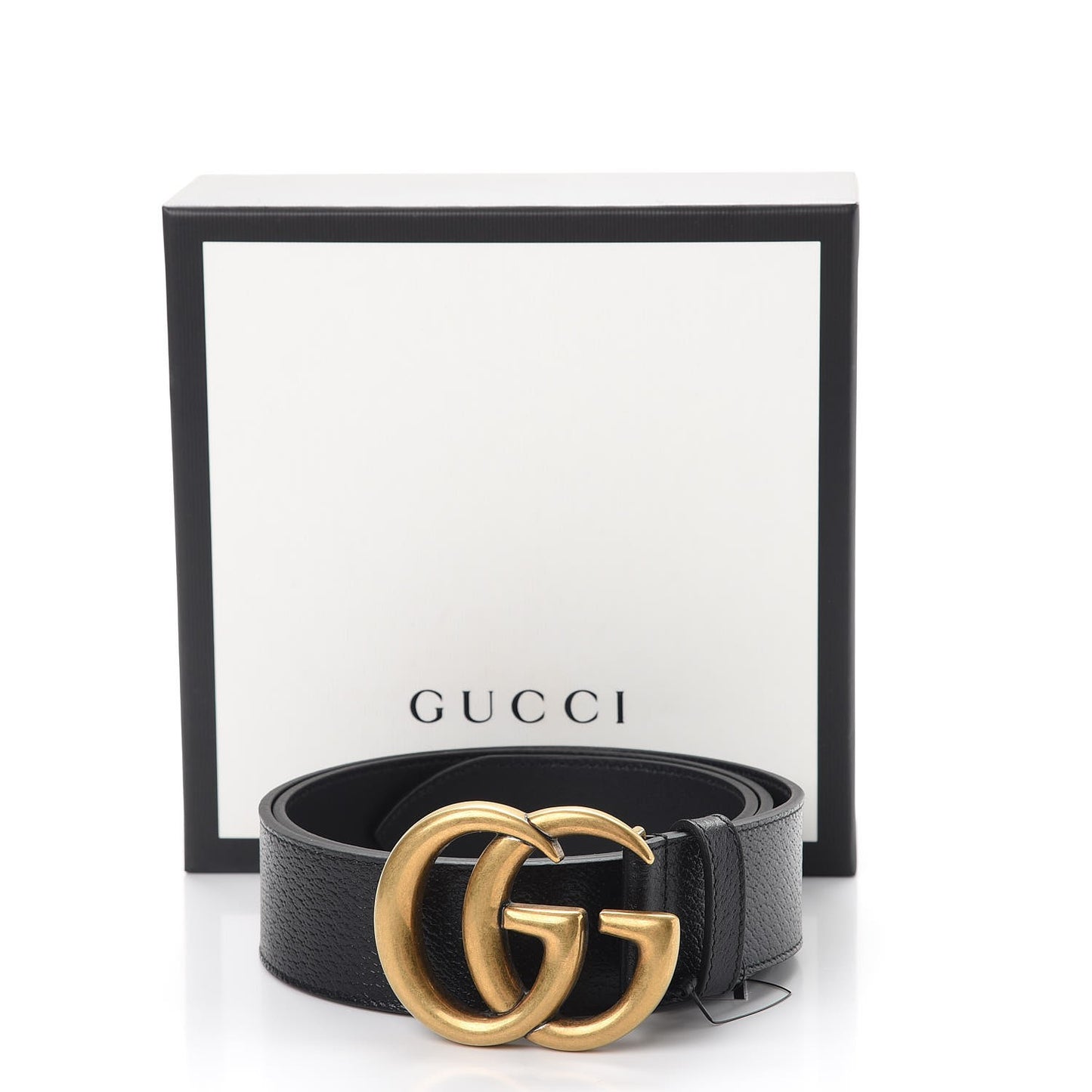 Textured Calfskin Double G 40mm Belt 90 36 Black