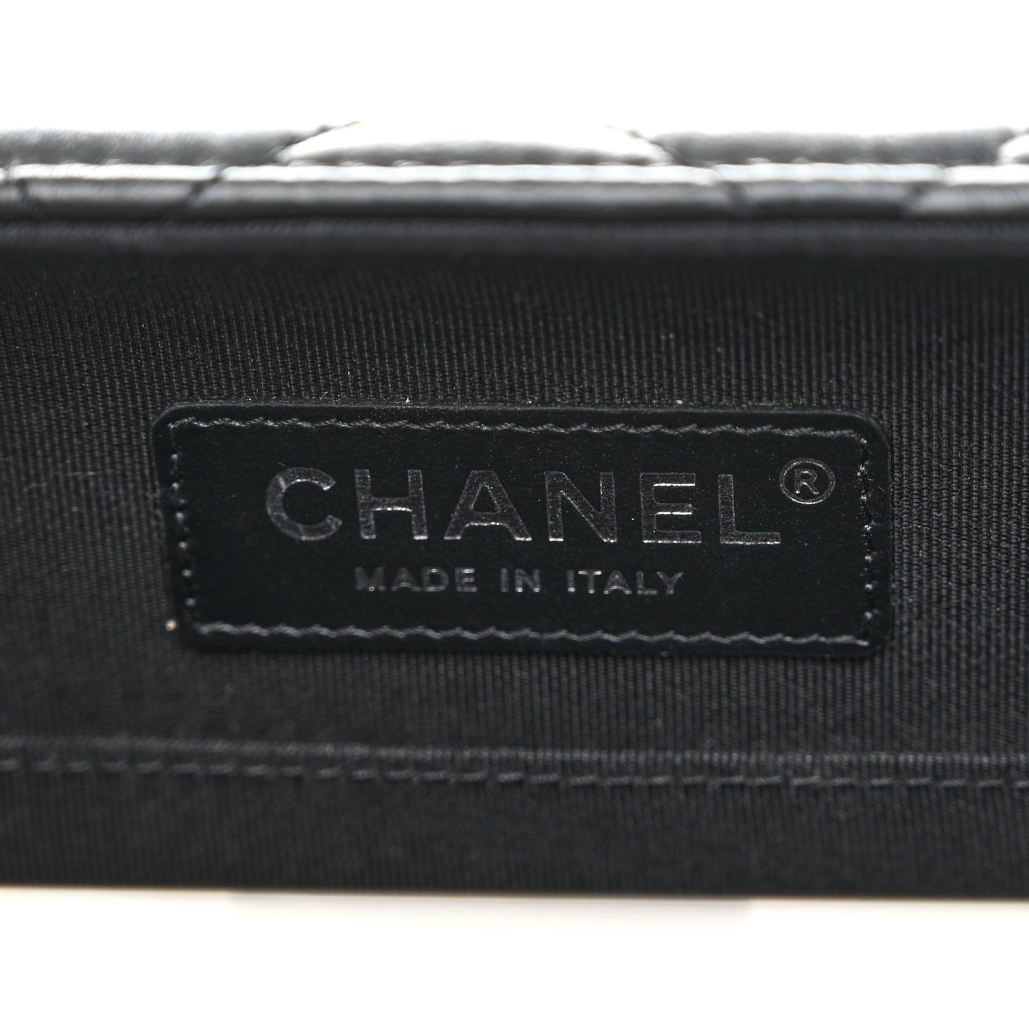 Chanel Quilted Lambskin Metal Bar Clutch Bag Black 6 of 11