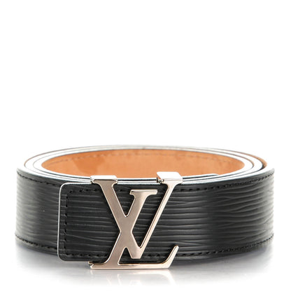 Louis Vuitton Epi LV Initiales 30MM Belt 80 32 Black 1 of 8
