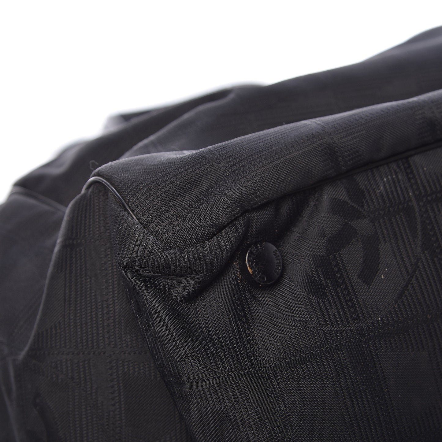 Nylon Large Travel Tote Black