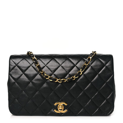 Chanel Lambskin Quilted Small Single Flap Black 1 of 15