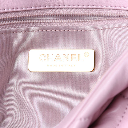 Chanel Lambskin Quilted Medium Chanel 19 Flap Light Pink 6 of 11