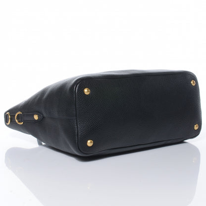 Prada Vitello Daino Tote Black 6 of 10