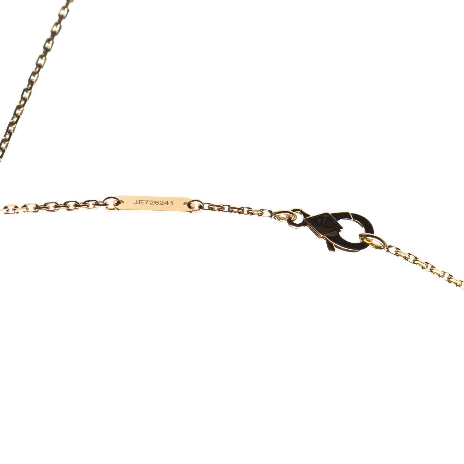 Van Cleef & Arpels 18K Yellow Gold Black Onyx Vintage Alhambra Pendant Necklace 5 of 7