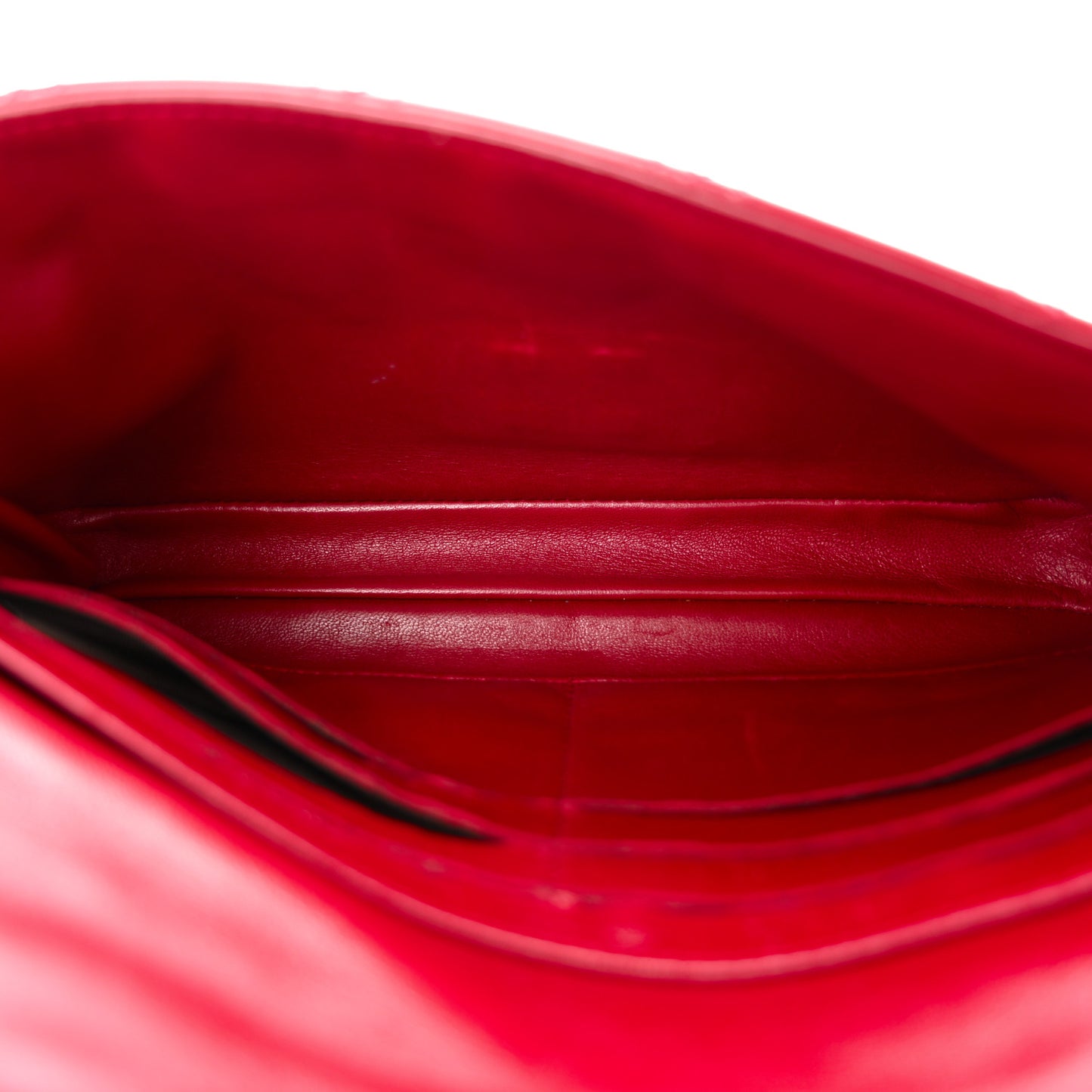 Patent Cannage Miss Dior Promenade Pouch Red