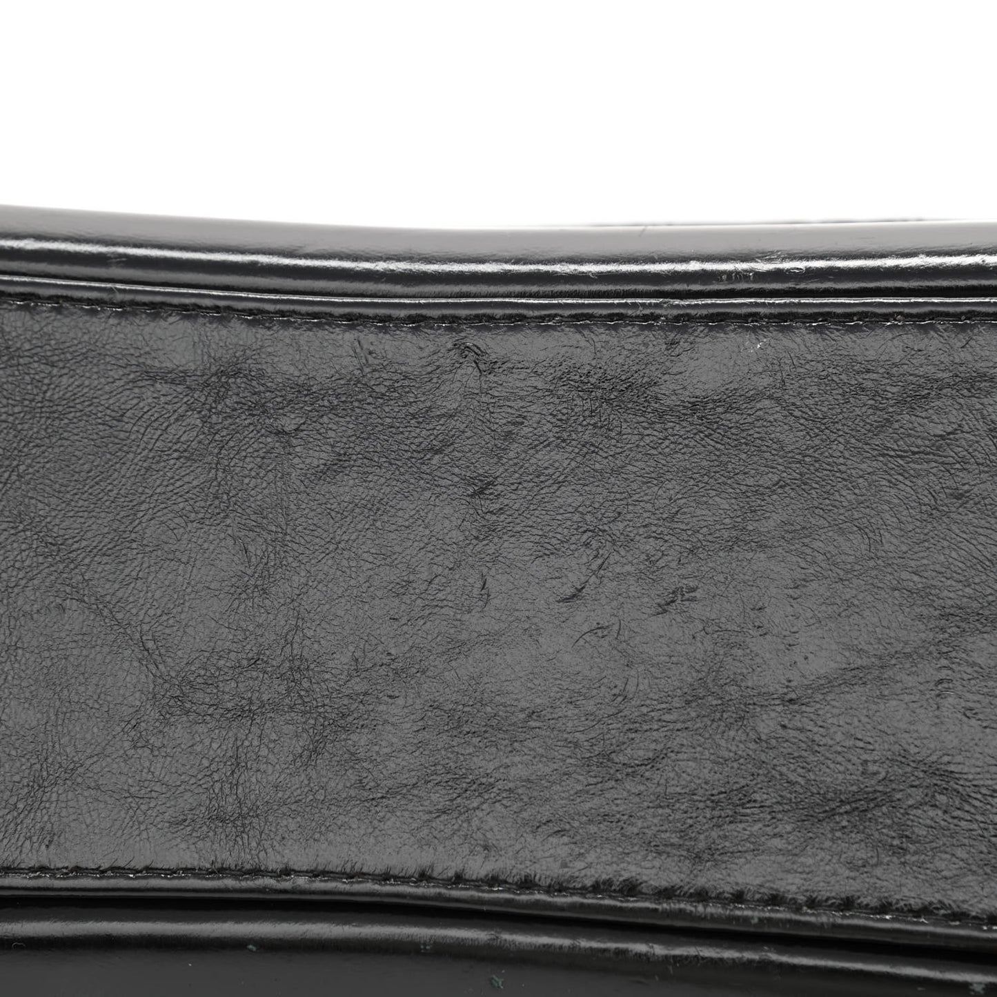 Aged Calfskin Quilted Large Gabrielle Shopping Tote Black