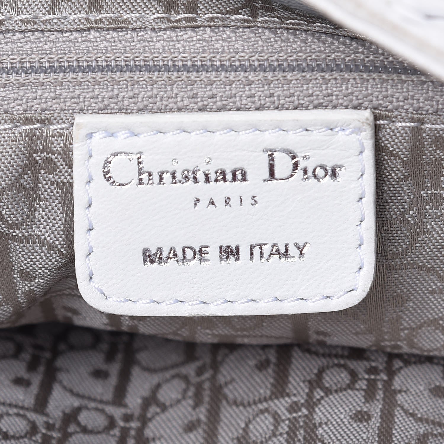 Christian Dior Lambskin Stitched Cannage Hobo White 6 of 19