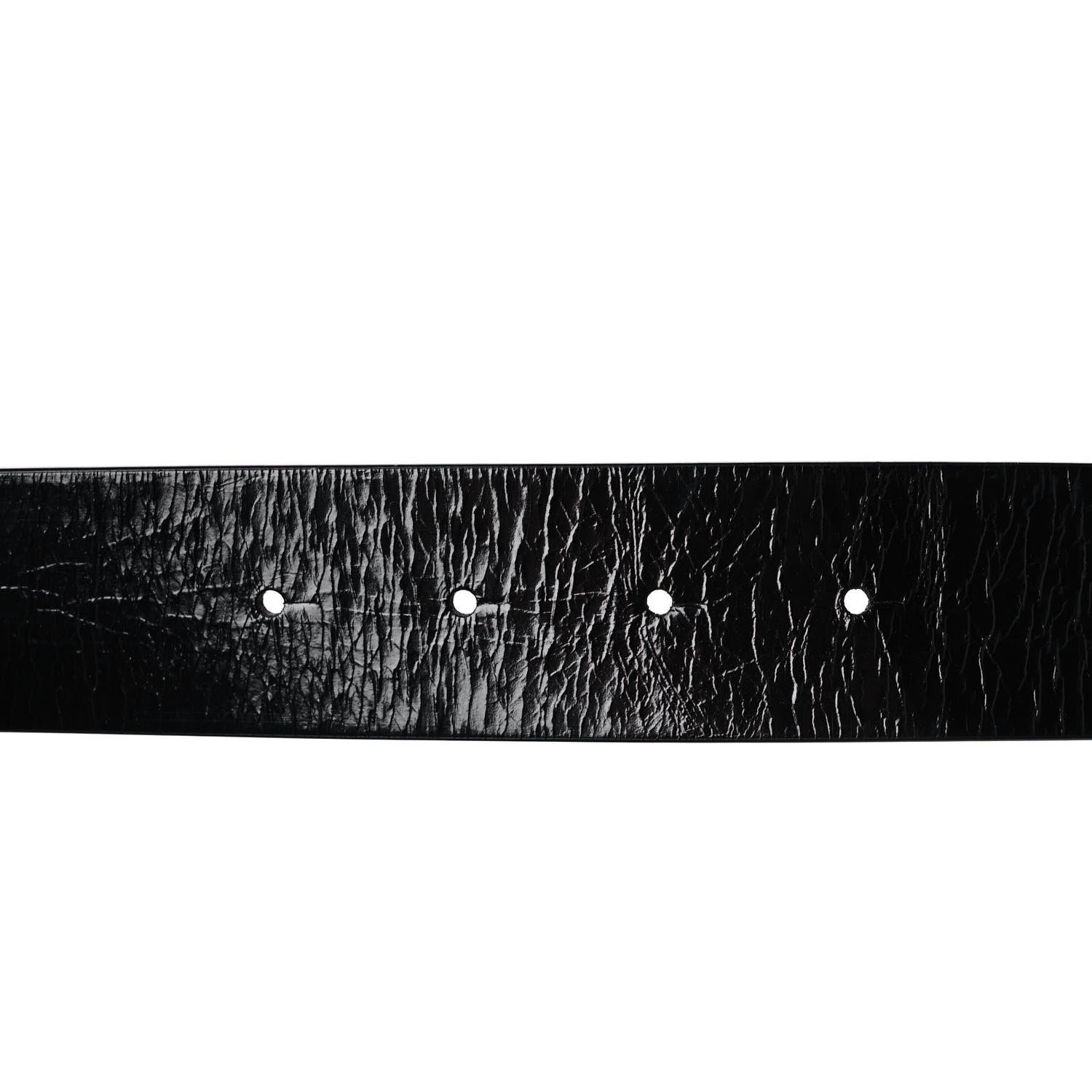 Chanel Patent Calfskin CC Reversible Belt 90 Black White 5 of 8