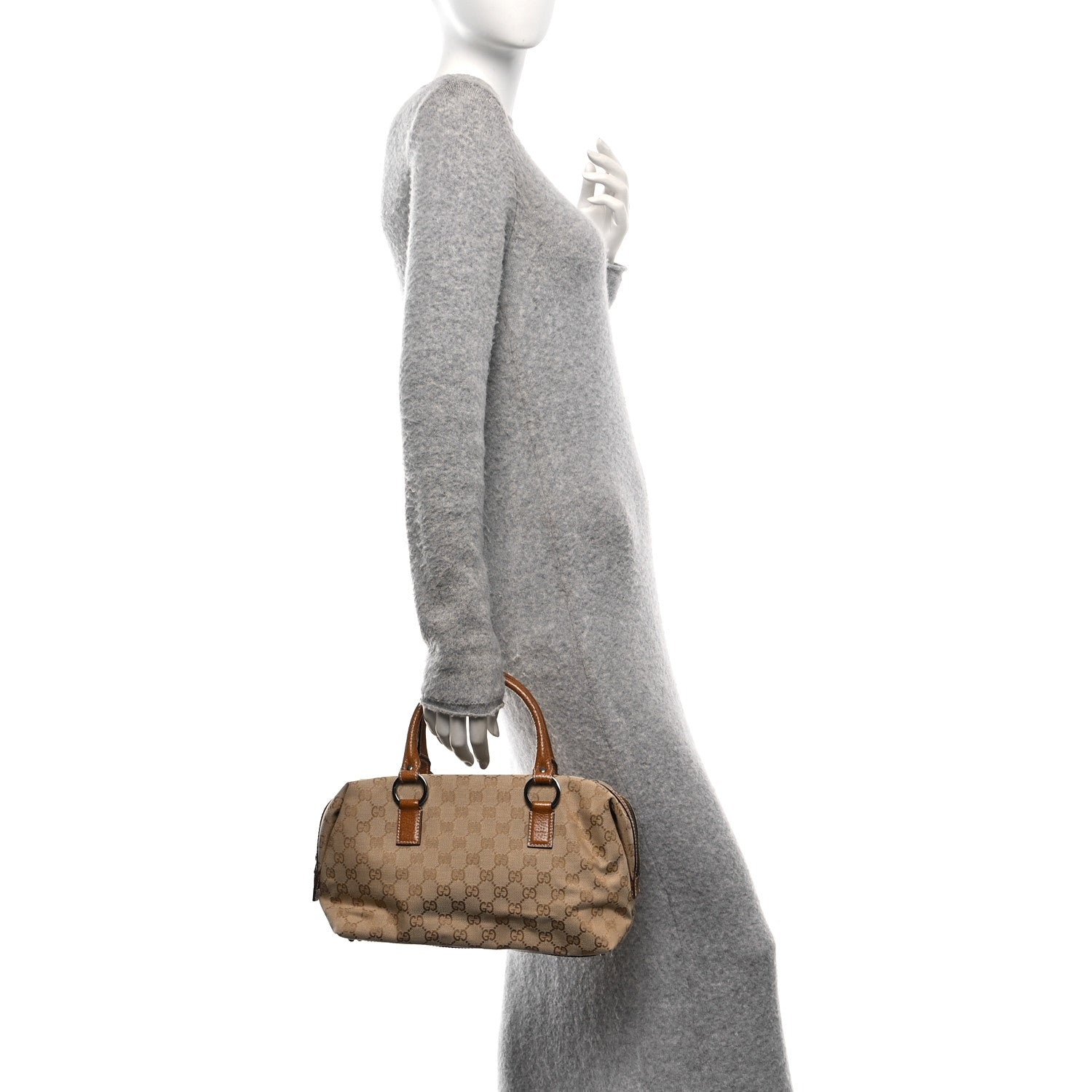 Gucci Monogram Small Boston Brown 3 of 19