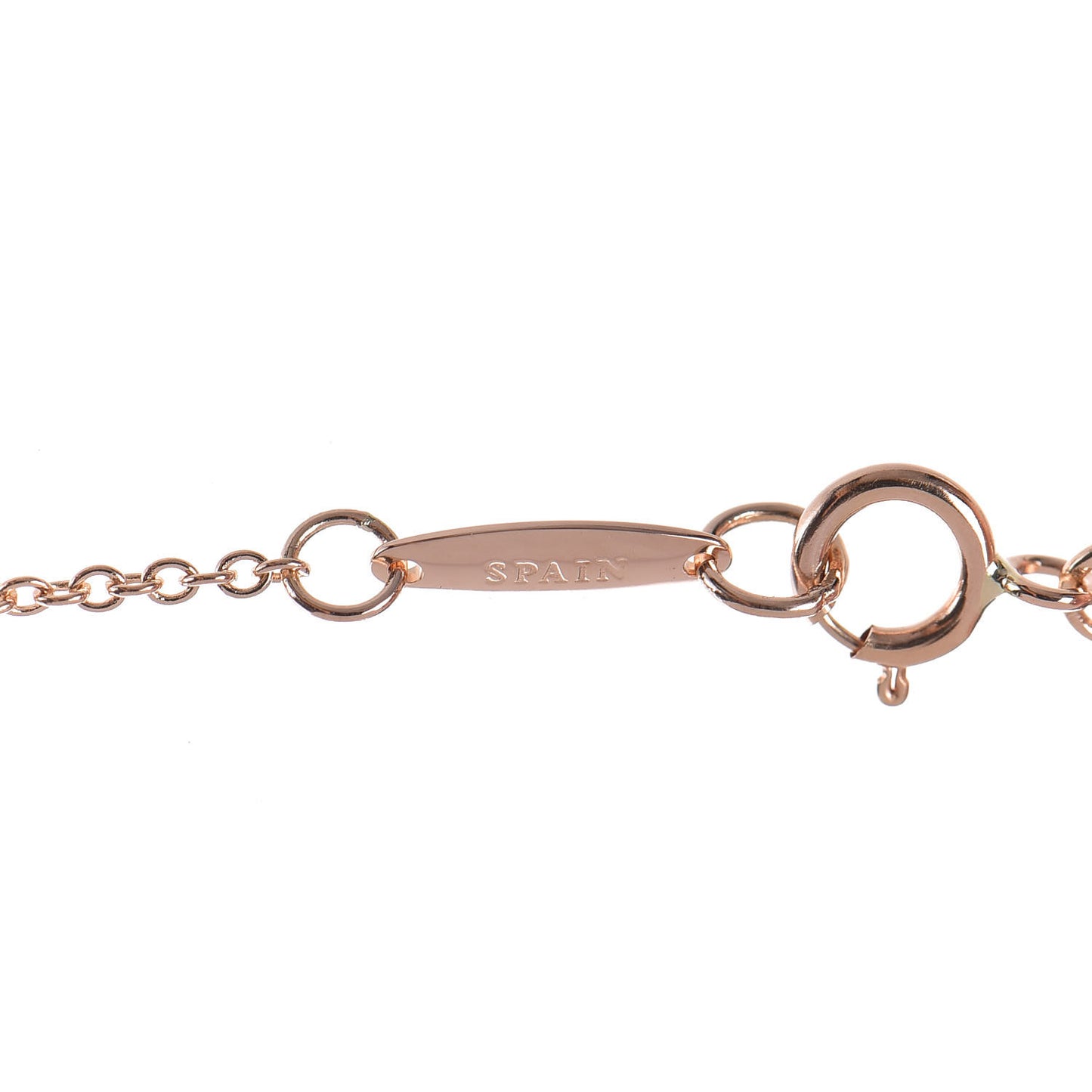 18K Rose Gold 9mm Elsa Peretti Bean Pendant Necklace