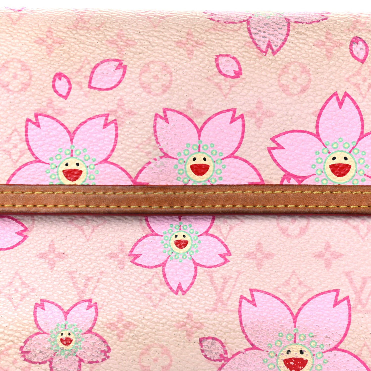 Louis Vuitton Monogram Cherry Blossom Porte Tresor International Wallet Pink 13 of 13