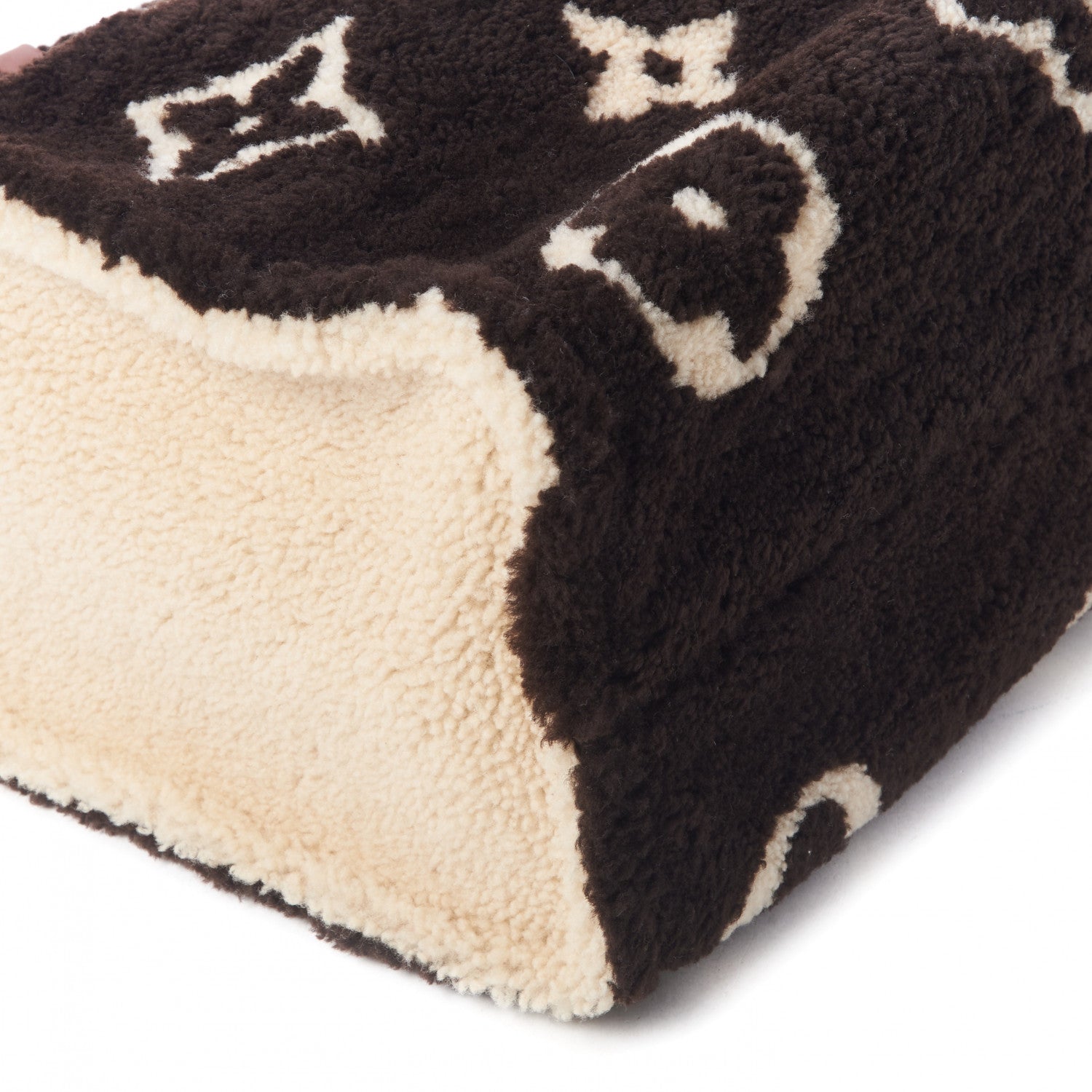 Louis Vuitton Shearling Monogram Giant Teddy Onthego GM Black White 6 of 8