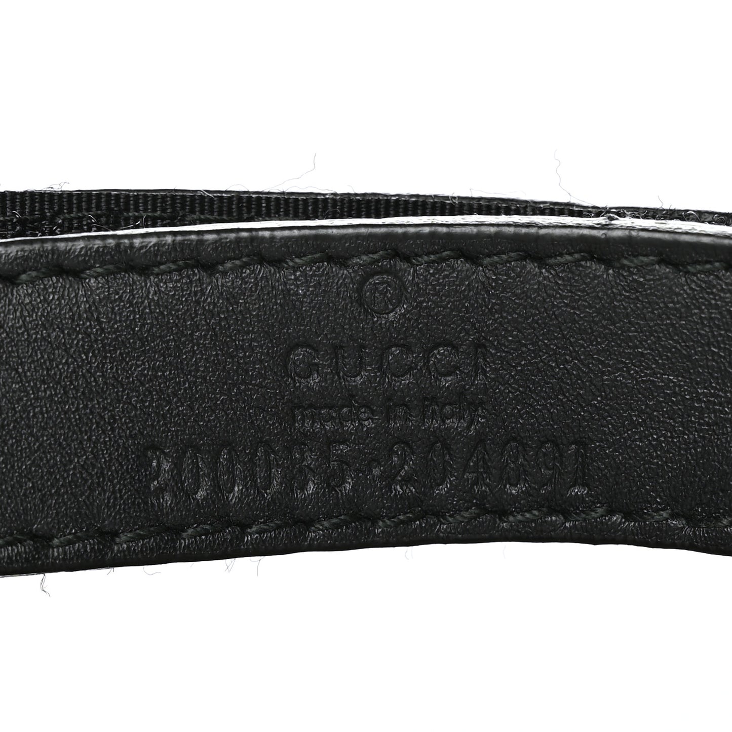 Monogram Web Baseball Hat Black