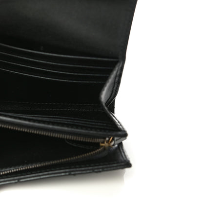 Gucci Calfskin Matelasse GG Marmont Medium Wallet Black 5 of 9