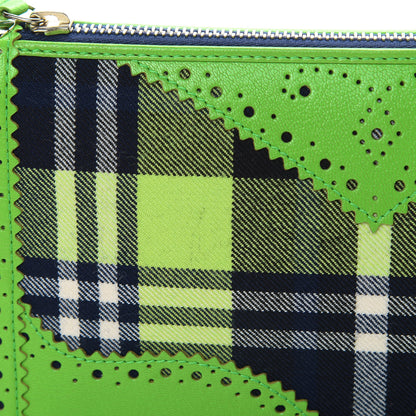 Christian Dior Tartan D'Trick Shoulder Bag Green Black 11 of 11