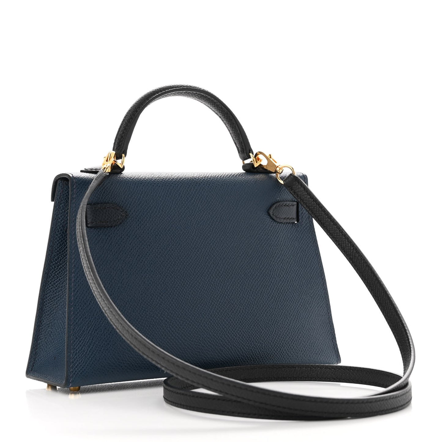 Epsom Mini Kelly Sellier 20 Bleu De Prusse Bleu Nuit