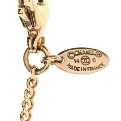 Chanel Tweed Effect CC Necklace Gold 5 of 6
