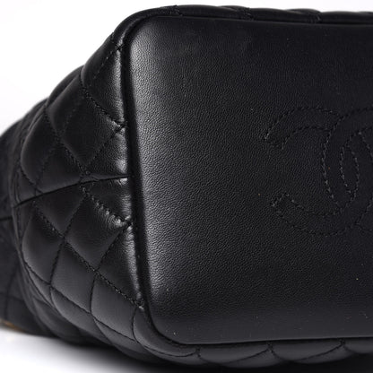 Chanel Lambskin Quilted Small Hobo Black 8 of 9