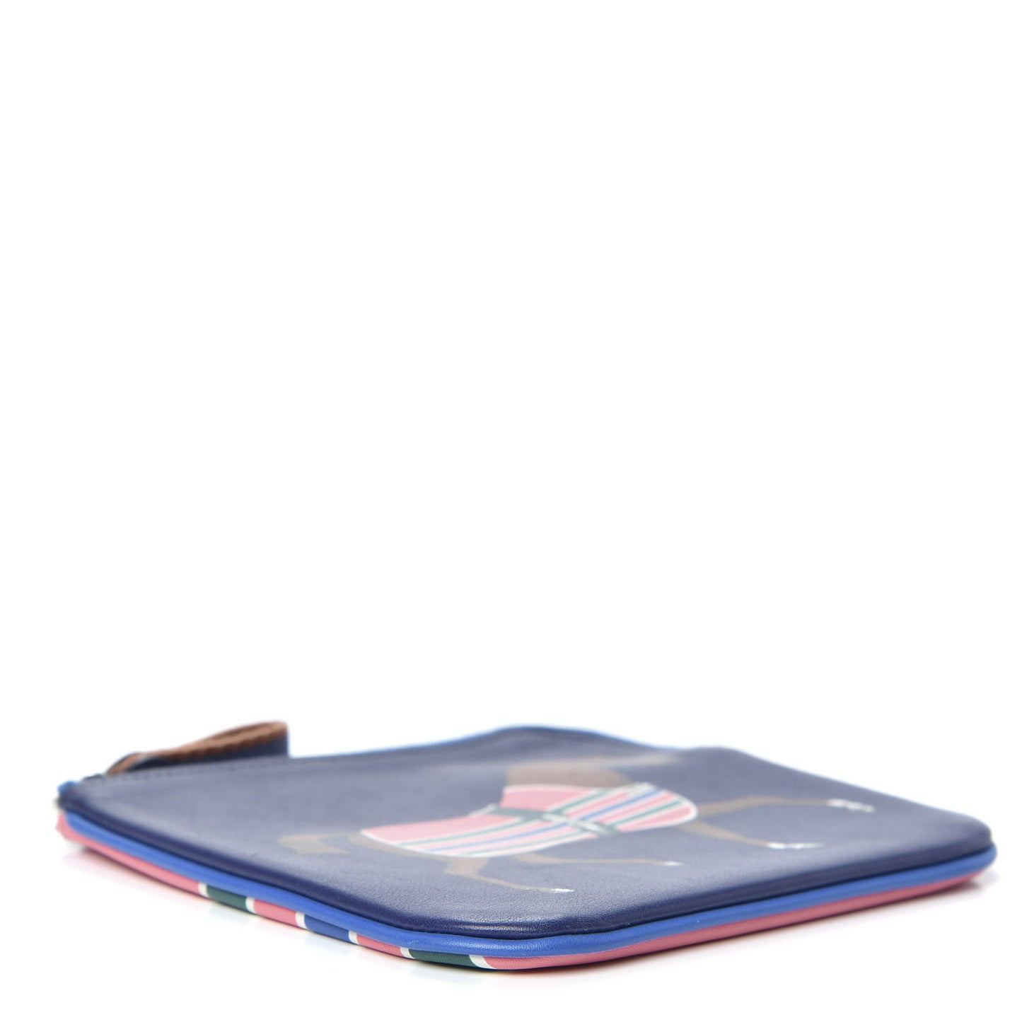 Swift Couverture Nouvelle Carre Pocket Pouch Bleu Encre Rose D'Ete