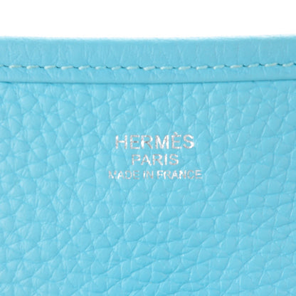 Hermes Taurillon Clemence Evelyne III GM Bleu Atoll 7 of 10