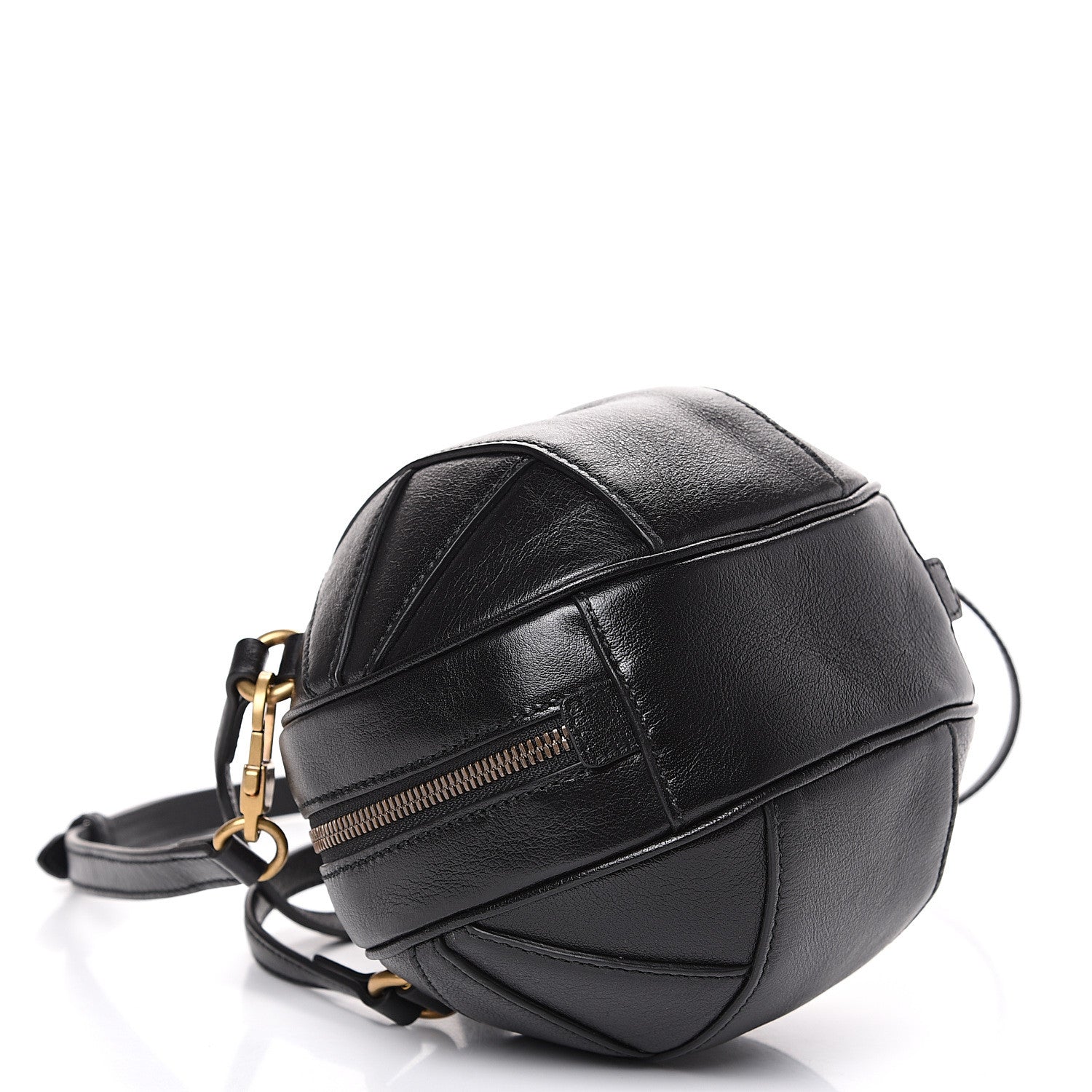 Gucci Piuma Lux Energy Mini Tifosa Basketball Shaped Shoulder Bag Black 3 of 8