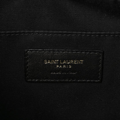 Saint Laurent Calfskin Matelasse Monogram Lou Camera Bag Black 6 of 7