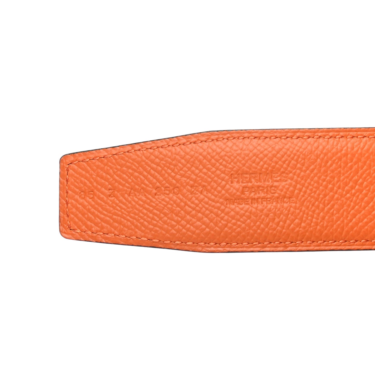 Epsom 32mm H Belt 85 Orange Gris Etain