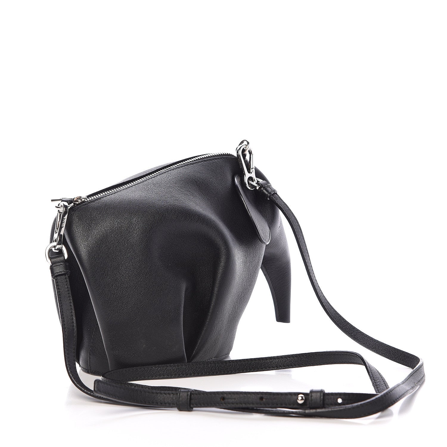 Loewe Calfskin Mini Elephant Crossbody Bag Black 3 of 10