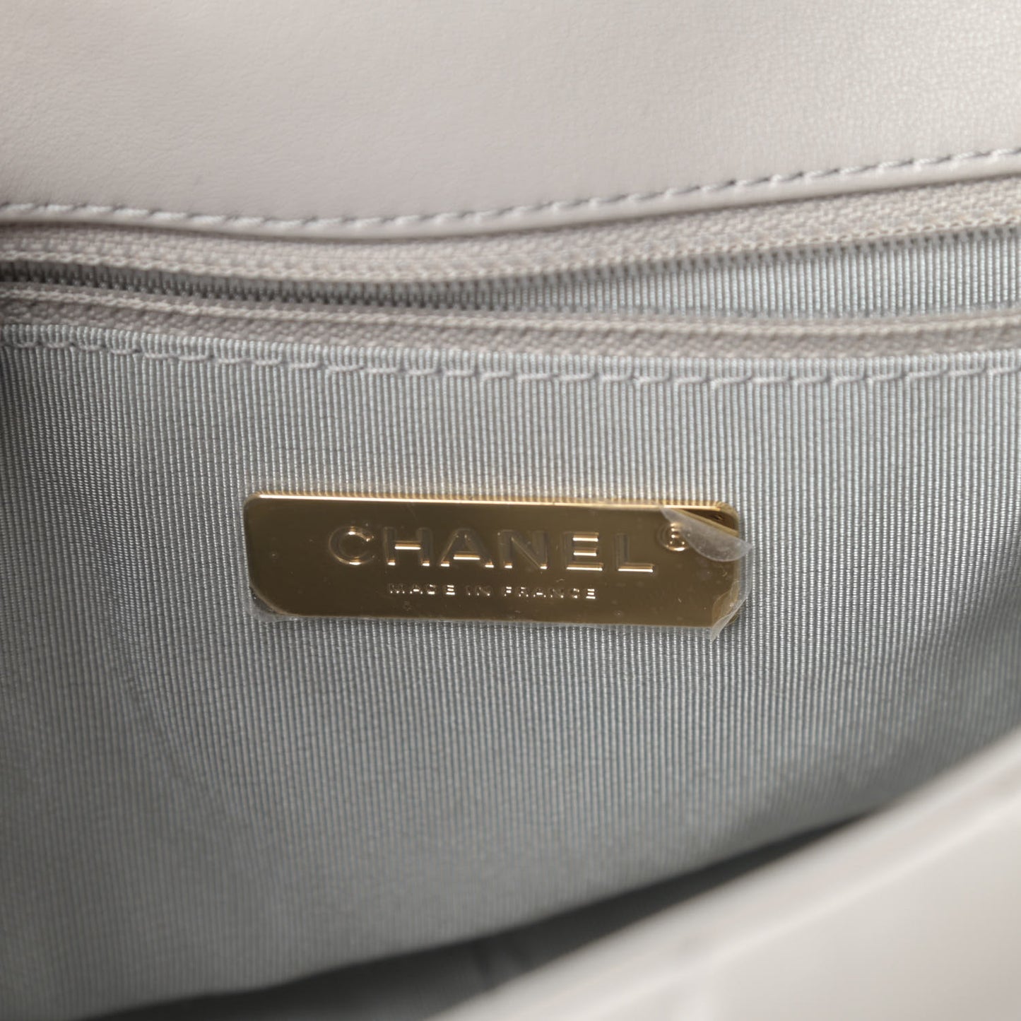 Lambskin Quilted Medium Chanel 19 Flap Grey